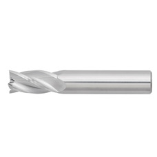 33/64" Diameter 4 Flute 1-1/4" Cut 3-1/2" Length 9/16" Round Shank Single End Square Uncoated Standard Carbide End Mills