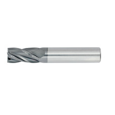 35/64" Diameter 4 Flute 1-1/4" Cut 3-1/2" Length 9/16" Round Shank Single End Square TiALN Standard Carbide End Mills