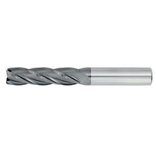 5/8" Diameter 4 Flute 2-1/4" Cut 5" Length 5/8" Round Shank Single End Square TiALN Standard Carbide End Mills