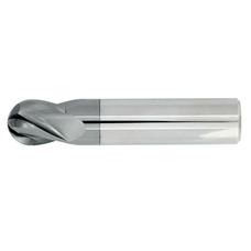 5/16" Diameter 4 Flute 1/2" Cut 2" Length 5/16" Round Shank Single End Ball Nose TiALN Standard Carbide End Mills