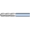 1" Diameter 4 Flute 2-1/4" Cut 5" Length 1" Round Shank Single End Ball Nose Uncoated Standard Carbide End Mills