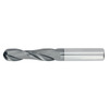 1" Diameter 2 Flute 2-1/4" Cut 5" Length 1" Round Shank Single End Ball Nose TiALN Standard Carbide End Mills