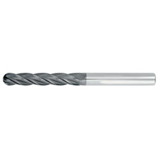 5/8" Diameter 4 Flute 3" Cut 6" Length 5/8" Round Shank Single End Ball Nose TiALN Standard Carbide End Mills
