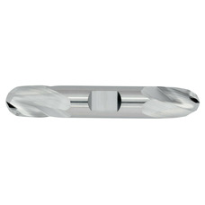 3/16" Diameter 2 Flute 5/16" Cut 2" Length 3/16" Round Shank Double End Ball Nose Uncoated Standard Carbide End Mills