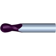 4.5mm Diameter 2 Flute 14mm Cut 50mm Length 5mm Round Shank Single End Ball Nose TiALN Standard Carbide End Mills