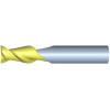 1/2" Diameter 2 Flute 1-1/4" Cut 3" Length 1/2" Round Shank Single End .030 Corner Radius ZrN ULTRA High Performance End Mills for Aluminum