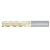1/2" Diameter 3 Flute 2" Cut 4" Length 1/2" Round Shank Single End Square ZrN ULTRA High Performance End Mills for Aluminum