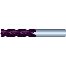 1/4" Diameter 4 Flute 1-1/8" Cut 3" Length 1/4" Round Shank Single End .020 Corner Radius TiALN ULTRA High Performance End Mills
