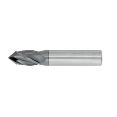 1/4" Diameter 4 Flute 3/4" Cut 2-1/2" Length 1/4" Round Shank Single End 90DEG TiALN Carbide Drill/Mill Standard Carbide End Mills