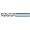 1/2" Diameter 3 Flute 2" Cut 4" Length 1/2" Round Shank Single End Square Uncoated ULTRA High Performance End Mills for Aluminum