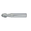 1" Diameter 2 Flute 1-1/2" Cut 4" Length 1" Round Shank Single End Ball Nose Uncoated ULTRA High Performance End Mills for Aluminum