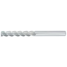 3/4" Diameter 3 Flute 3" Cut 6" Length 3/4" Round Shank Single End Square Uncoated ULTRA High Performance End Mills for Aluminum