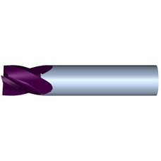 3/16" Diameter 4 Flute 3/8" Cut 2" Length 3/16" Round Shank Single End .015 Radius TiALN ULTRA High Performance End Mills