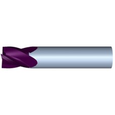 3/4" Diameter 4 Flute 1" Cut 3" Length 3/4" Round Shank Single End .030 Corner Radius TiALN High Performance End Mills
