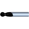 1/2" Diameter 2 Flute 1-1/4" Cut 3" Length 1/2" Round Shank Single End Ball Nose DLC ULTRA High Performance End Mills for Aluminum