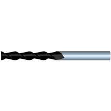 1/2" Diameter 2 Flute 3" Cut 6" Length 1/2" Round Shank Single End Square DLC ULTRA High Performance End Mills for Aluminum