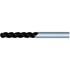 5/8" Diameter 3 Flute 3" Cut 6" Length 5/8" Round Shank Single End Ball Nose DLC ULTRA High Performance End Mills for Aluminum