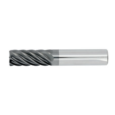 1" Diameter 7 Flute 1-1/2" Cut 4" Length 1" Round Shank .030 Corner Radius HEM High Efficiency Machining End Mills