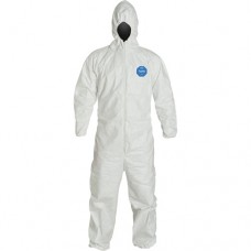 Tyvek 400 Coverall With Hood XL - Hooded - Elastic Wrists and Ankles Disposable Protective Clothing
