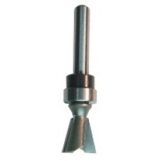 104RC4-12 Dovetail Bit 2 Flute 1/2" Cutting Height 1/2" Diameter 1/4" Shank 14° Angle Dovetail Bits