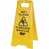 Bilingual Safety Floor Sign Cleaning Products