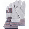Split Cowhide Fitters, Premium Quality Gloves Medium Cotton Split Cowhide Safety Rubberized     Leather Gloves