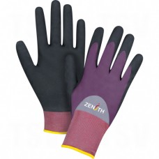 ZX-2 Premium 3/4 Nitrile and Nitrile Foam Palm Coated Gloves Medium (8) 18 Nylon Nitrile Foam Nitrile Unlined     Synthetic Gloves