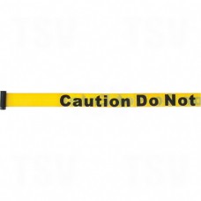 Build Your Own Crowd Control Barriers - Tape Cassettes Yellow Caution Do Not Enter 7'       Crowd Control Products
