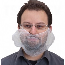 Beard Nets Polypropylene White        Disposable Protective Clothing