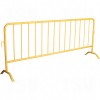 Portable Interlocking Barriers Interlocking Steel Yellow 40