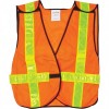 Traffic Vests High Visibility Orange Yellow X-Large Polyester High Visibility Clothing
