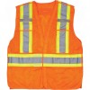 Traffic Vest, CSA Compliant Surveyor High Visibility Orange Silver Yellow Polyester CSA Z96 Class 2, Level 2 X-Large High Visibility Clothing