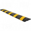 Speed Bump 6' Rubber Black Yellow       Crowd Control Products