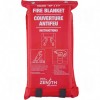 Fire Blanket Fibreglass 72"L x 59"W First Aid - Bandages Kits Etc.