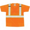 CSA Compliant T-Shirts Orange Silver Yellow Polyester CSA Z96 Class 2, Level 2 X-Large High Visibility Clothing