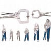 8-Piece Locking Plier Set Number of Pieces 8 Pliers - Wire Strippers Etc.