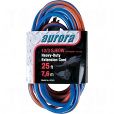 All Weather TPE-Rubber Extension Cords With Light Indicator Length 25' Gauge (AWG) 43072 Amperage 15 Ampscolor Blue/Orange Volts 300 V Watts 1875 W 