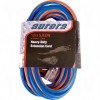 All Weather TPE-Rubber Extension Cords With Light Indicator 50' Long 43072 (AWG) 15 Amps Blue/Orange 300V 1875W 