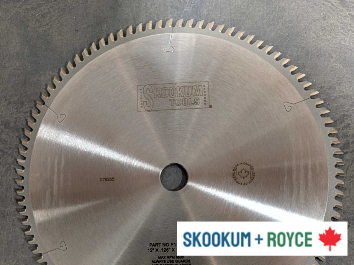 Skookum + Royce carbide-tipped circular saw blades